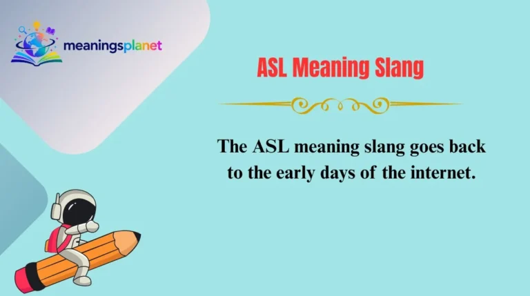 ASL Meaning Slang