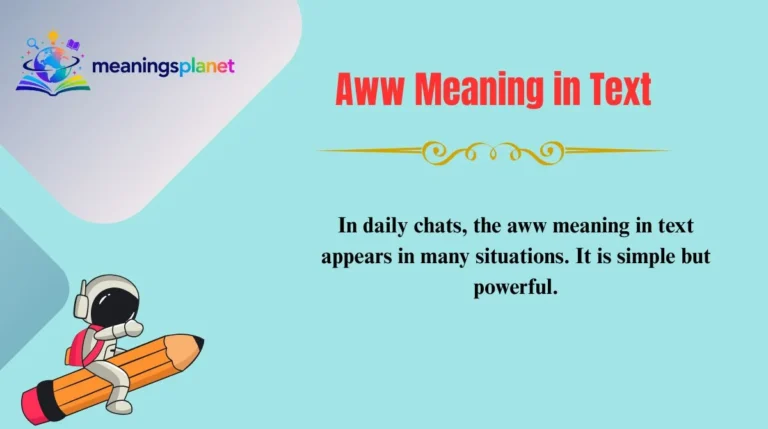 Aww Meaning in Text