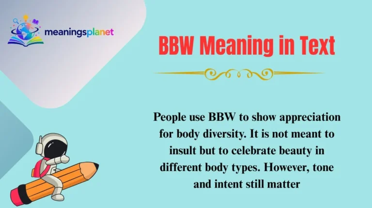 BBW Meaning in Text