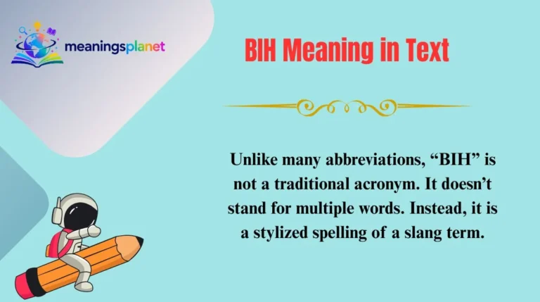 BIH Meaning in Text