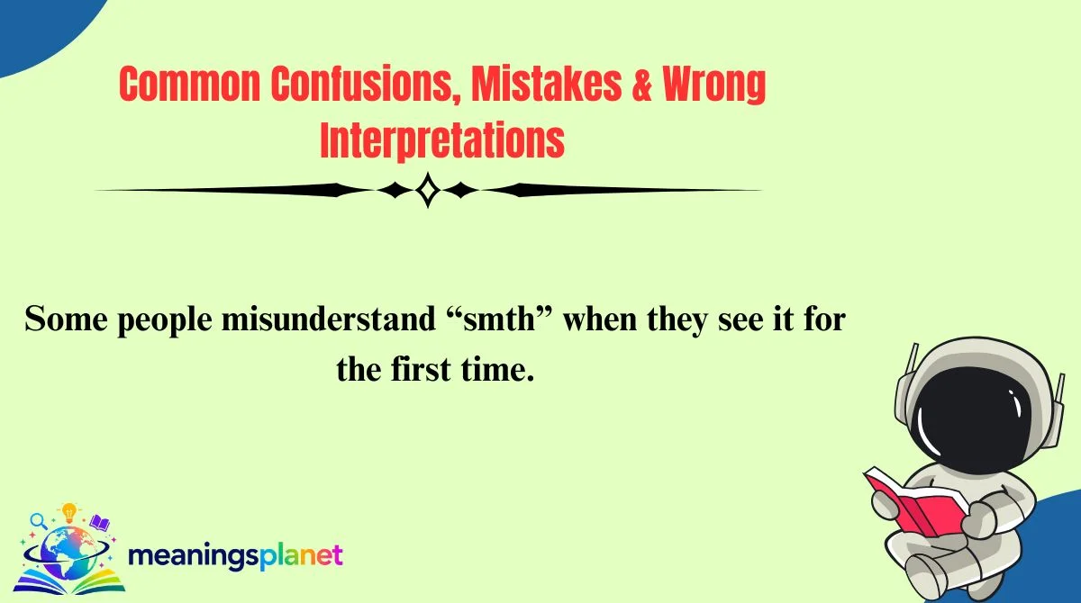 Common Confusions, Mistakes & Wrong Interpretations