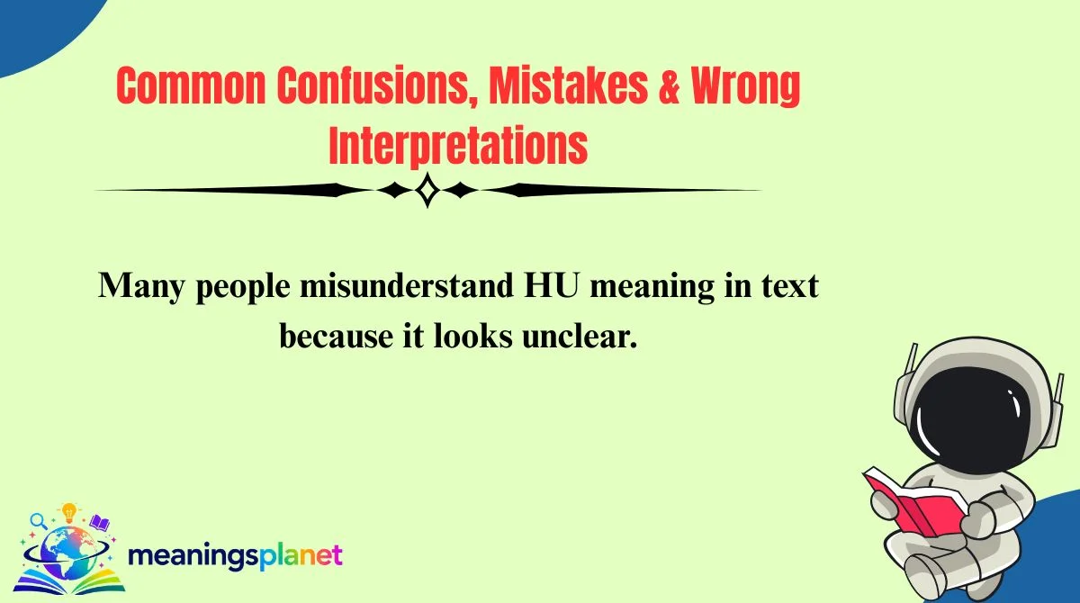Common Confusions, Mistakes & Wrong Interpretations