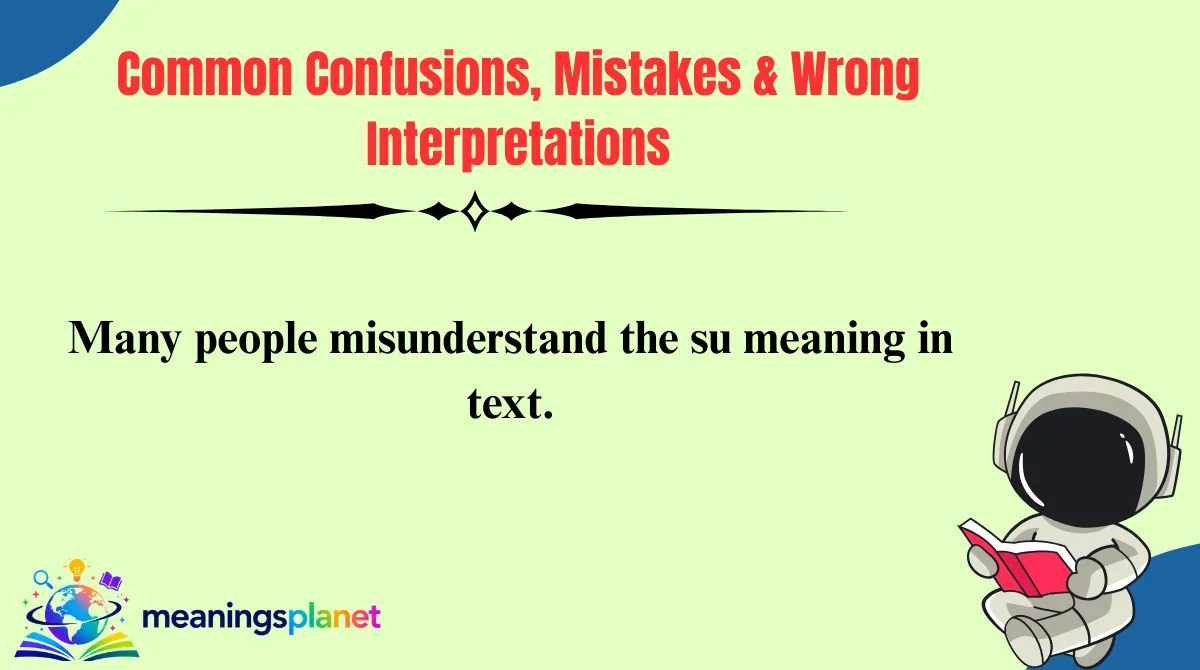 Common Confusions, Mistakes & Wrong Interpretations