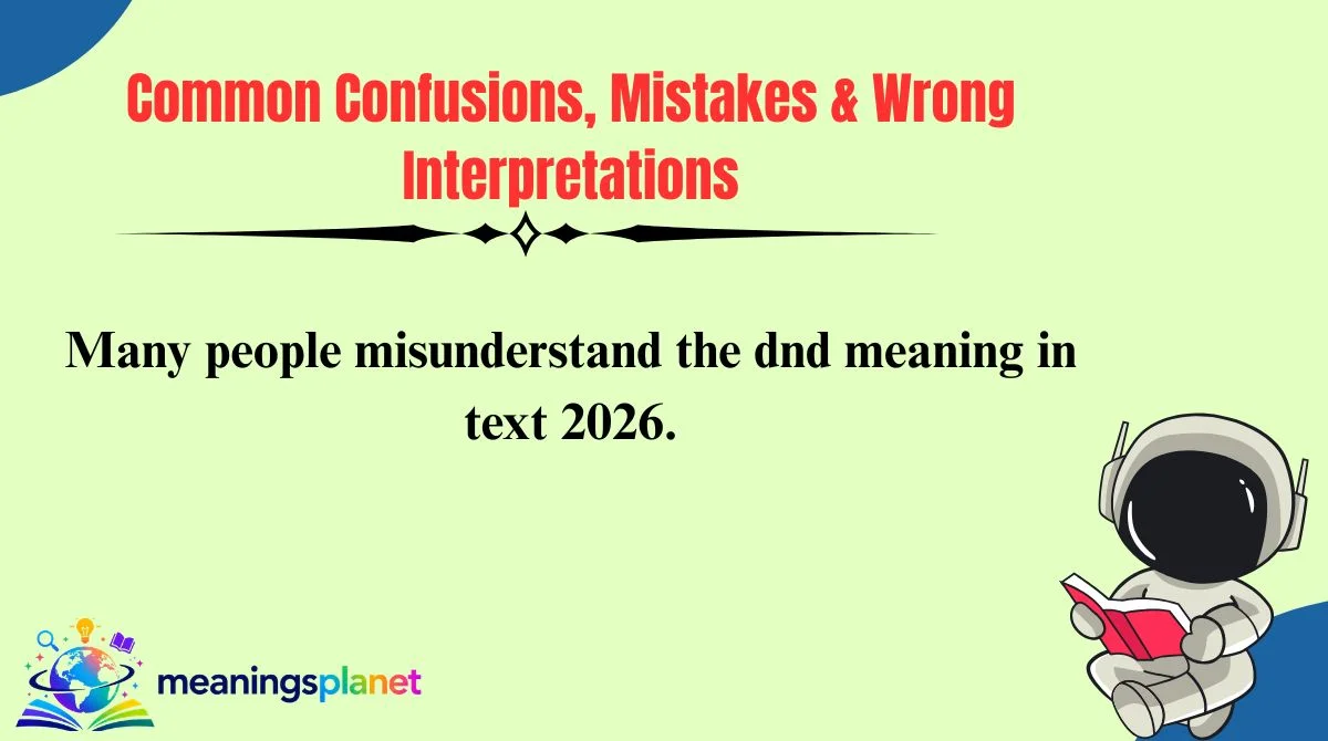 Common Confusions, Mistakes & Wrong Interpretations