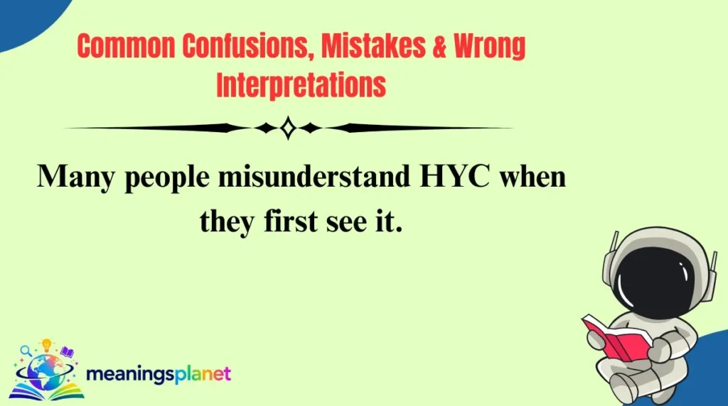 Common Confusions, Mistakes & Wrong Interpretations