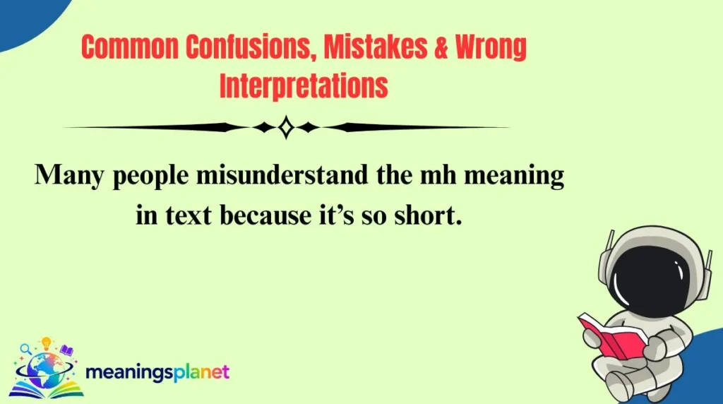 Common Confusions, Mistakes & Wrong Interpretations