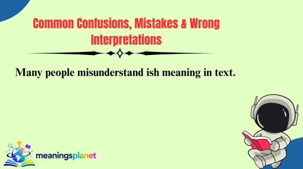 Common Confusions, Mistakes & Wrong Interpretations