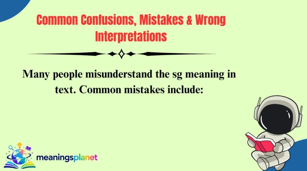 Common Confusions, Mistakes & Wrong Interpretations