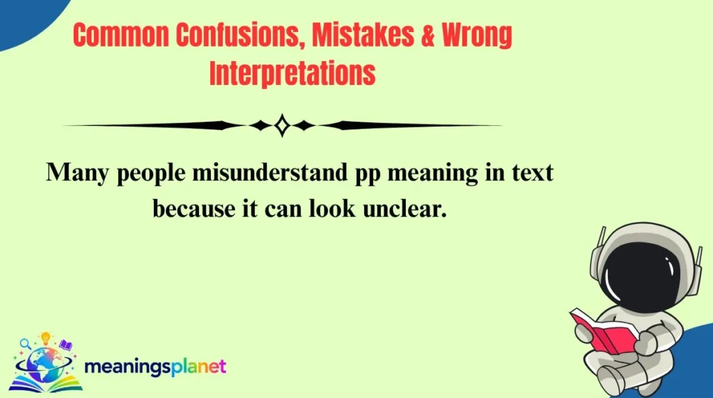 Common Confusions, Mistakes & Wrong Interpretations