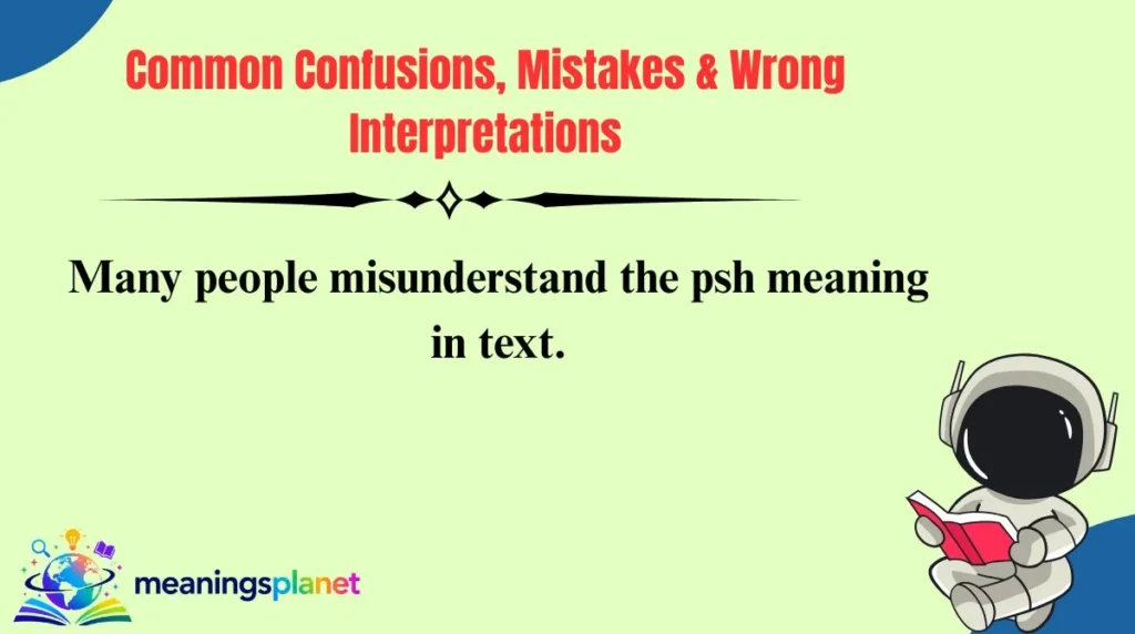 Common Confusions, Mistakes & Wrong Interpretations
