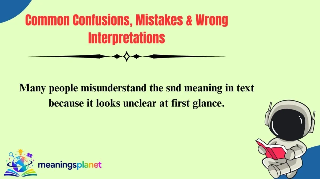 Common Confusions, Mistakes & Wrong Interpretations
