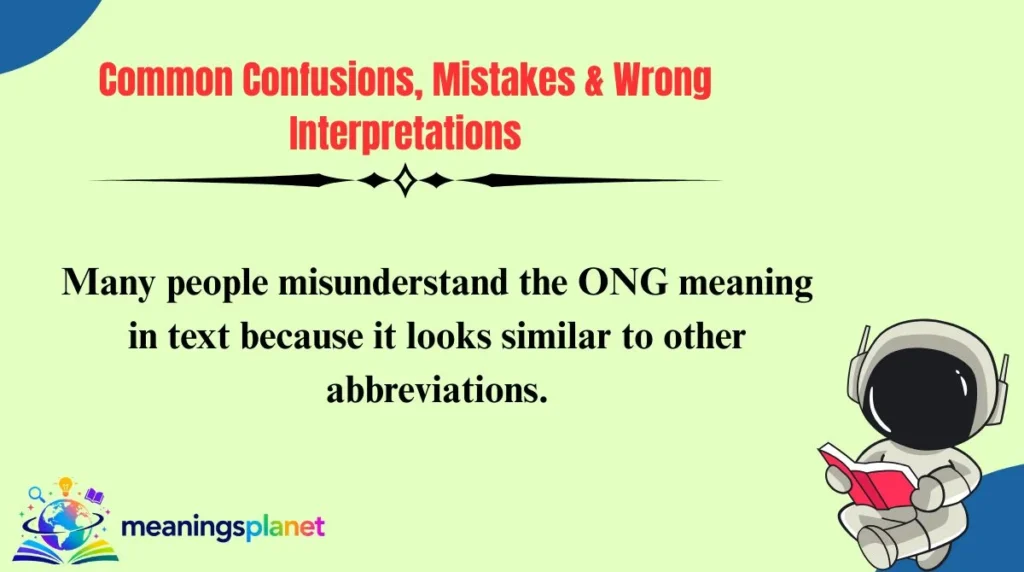 Common Confusions, Mistakes & Wrong Interpretations