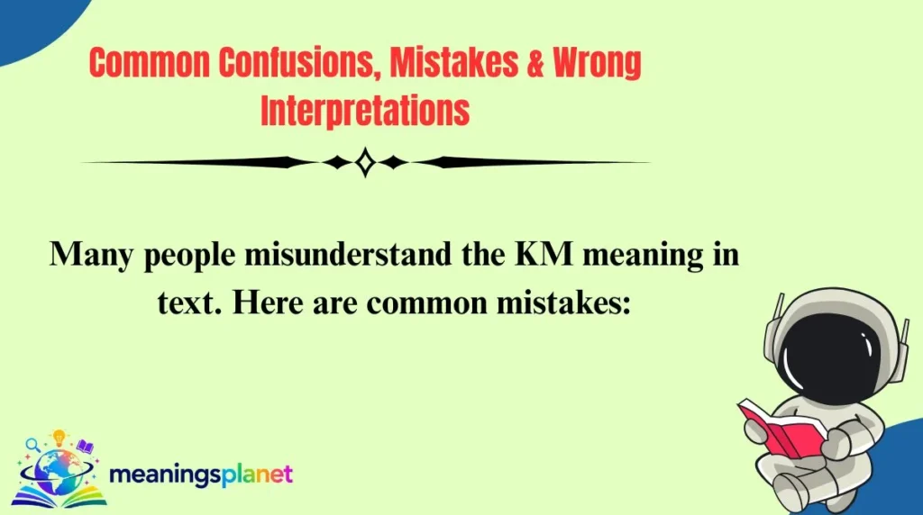Common Confusions, Mistakes & Wrong Interpretations
