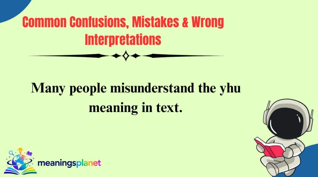 Common Confusions, Mistakes & Wrong Interpretations