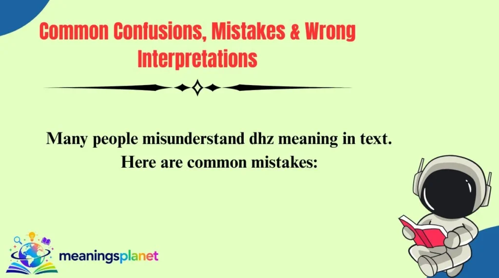 Common Confusions, Mistakes & Wrong Interpretations