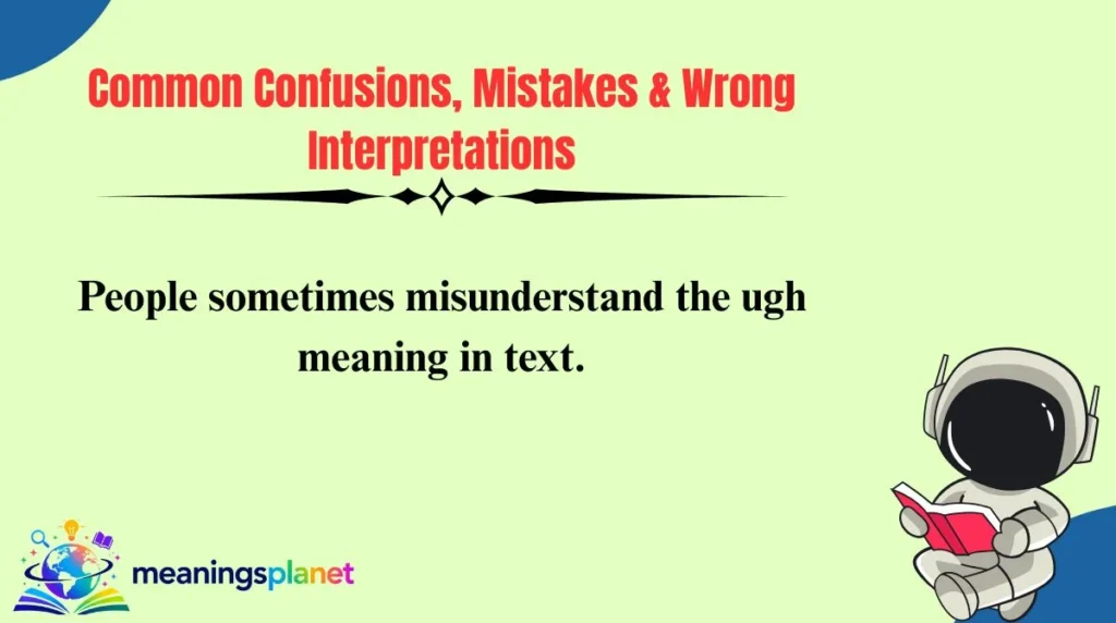 Common Confusions, Mistakes & Wrong Interpretations