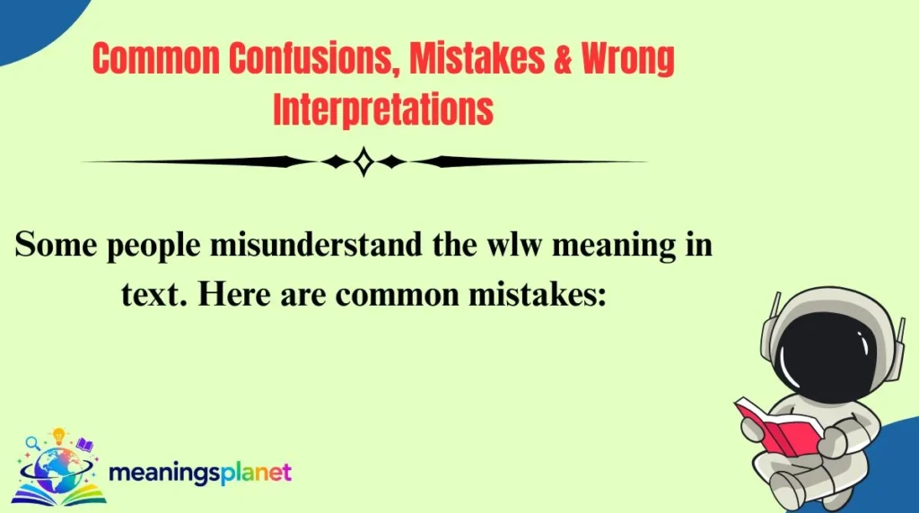 Common Confusions, Mistakes & Wrong Interpretations