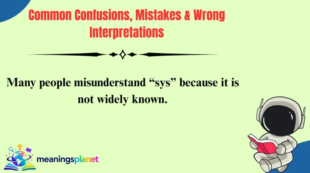 Common Confusions, Mistakes & Wrong Interpretations