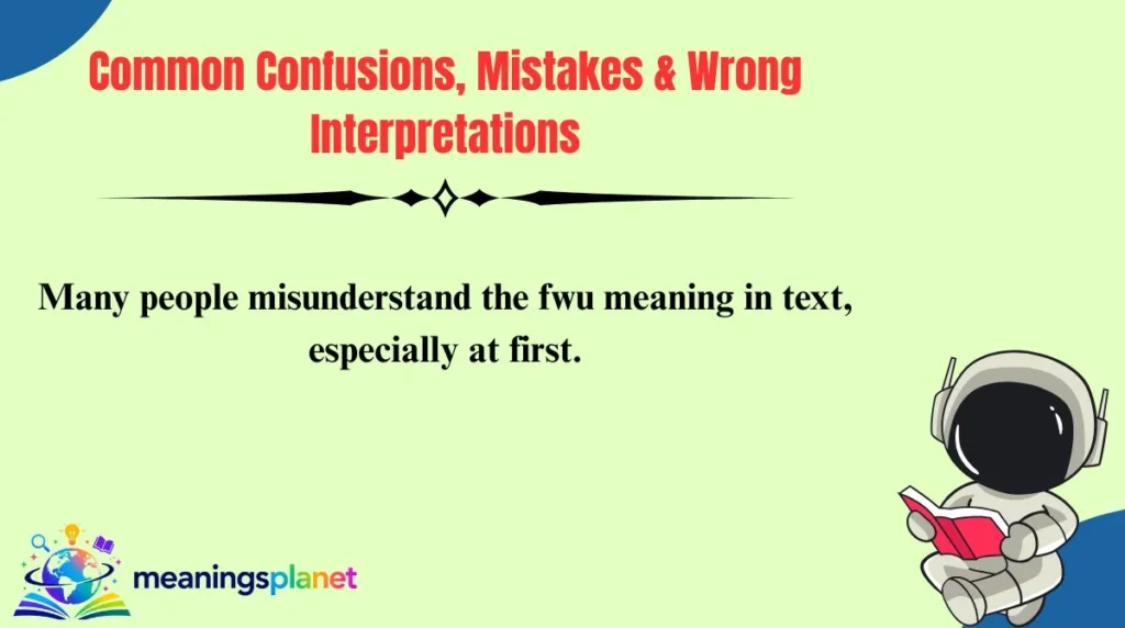 Common Confusions, Mistakes & Wrong Interpretations