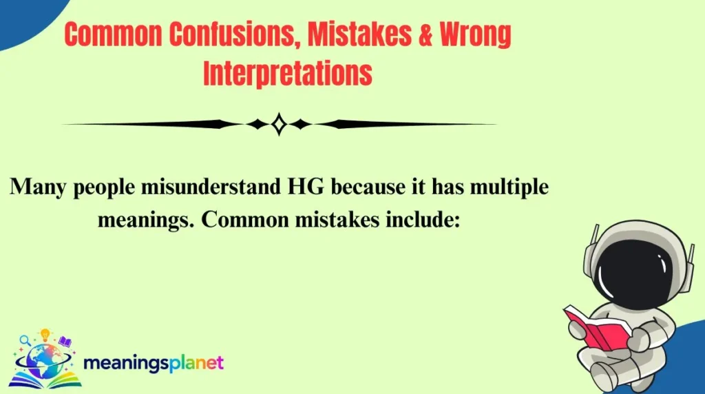Common Confusions, Mistakes & Wrong Interpretations