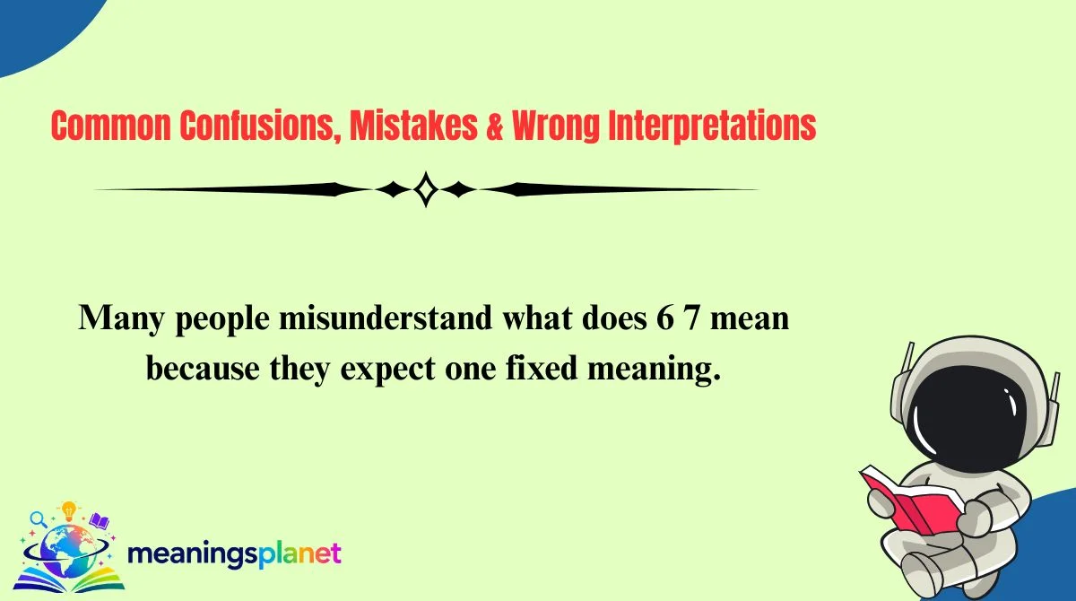 Common Confusions, Mistakes & Wrong Interpretations