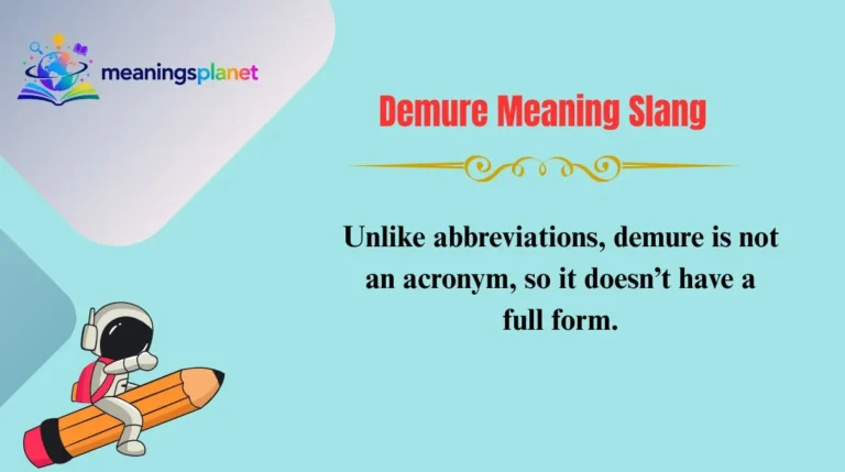Demure Meaning Slang