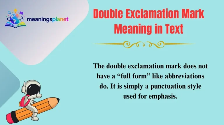 Double Exclamation Mark Meaning in Text