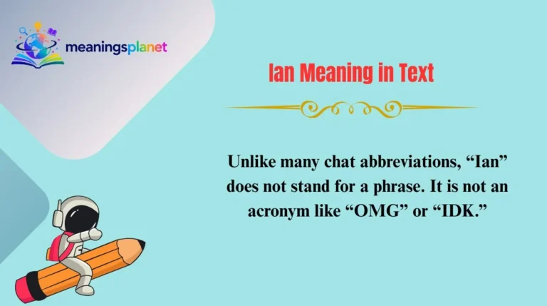 Ian Meaning in Text