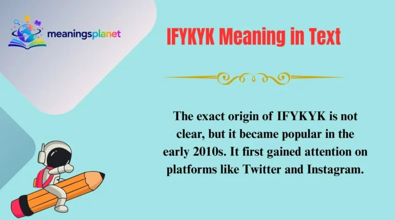 IFYKYK Meaning in Text