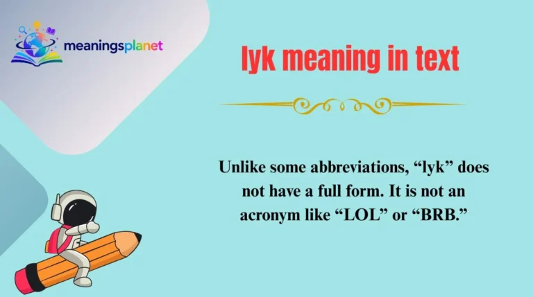 lyk meaning in text 2026