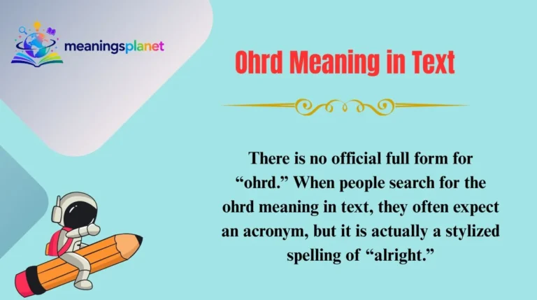 Ohrd Meaning in Text