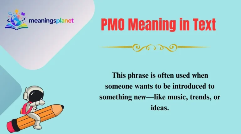 PMO Meaning in Text
