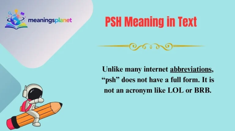 PSH Meaning in Text