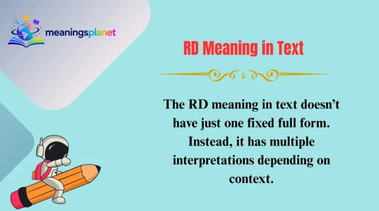 RD Meaning in Text