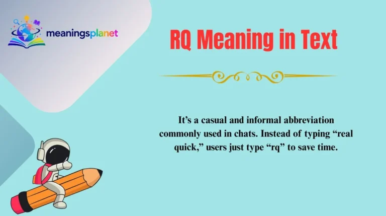 RQ Meaning in Text