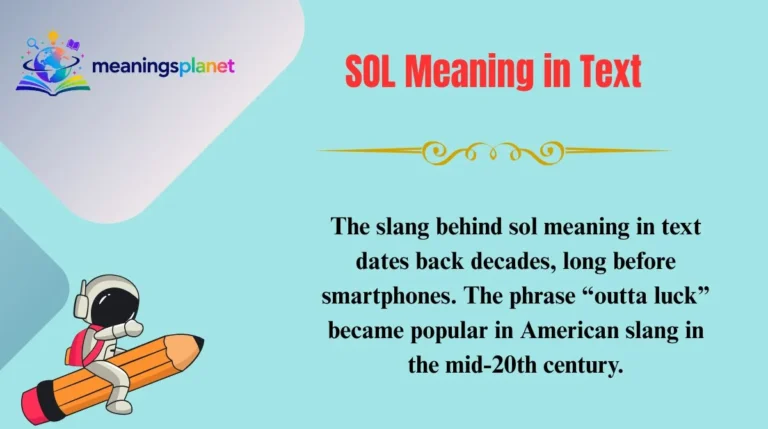 SOL Meaning in Text
