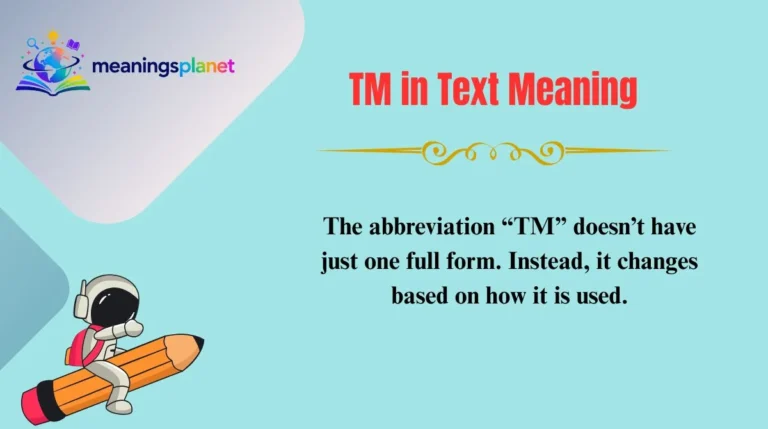 TM in Text Meaning