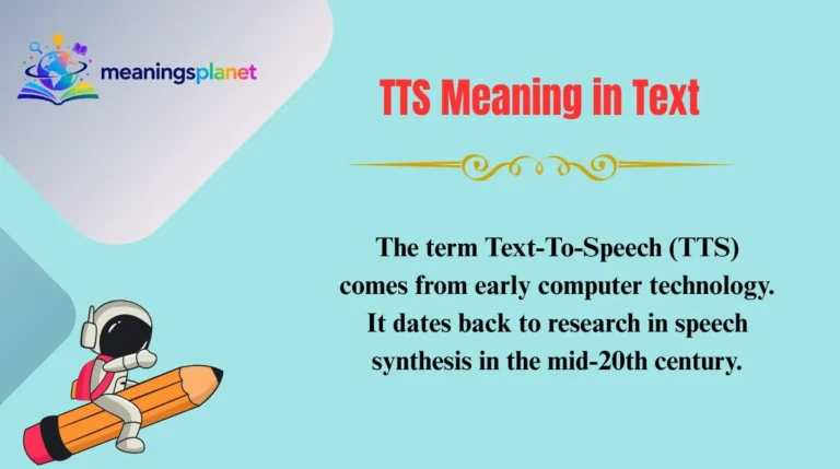 TTS Meaning in Text