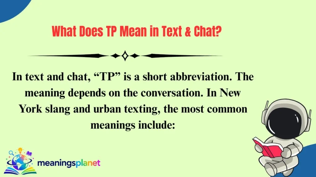 What Does TP Mean in Text & Chat?