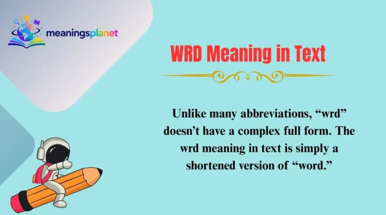 WRD Meaning in Text
