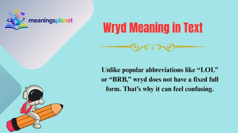 Wryd Meaning in Text