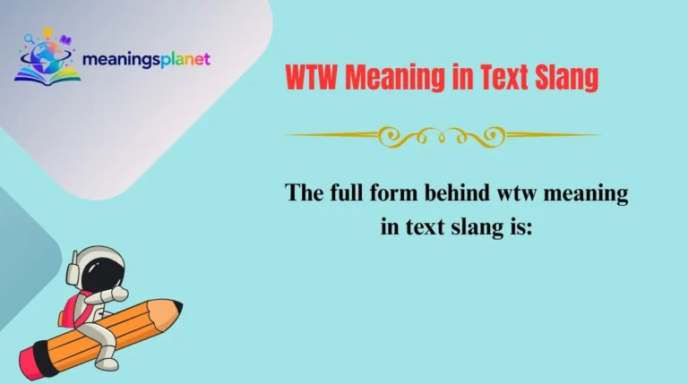WTW Meaning in Text Slang