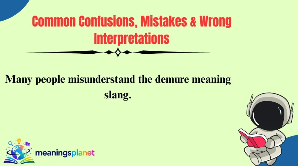 Common Confusions, Mistakes & Wrong Interpretations