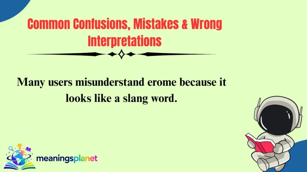 Common Confusions, Mistakes & Wrong Interpretations