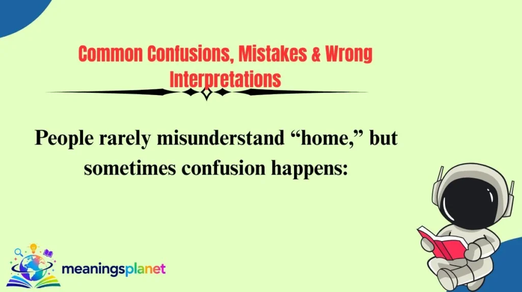 Common Confusions, Mistakes & Wrong Interpretations
