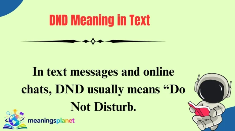 DND Meaning in Text