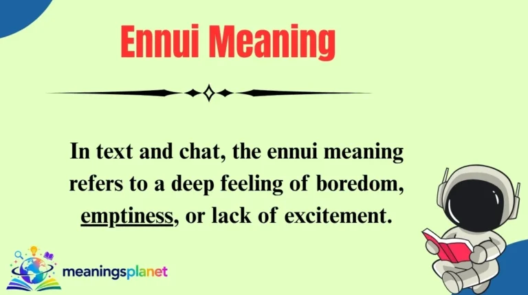 Ennui Meaning