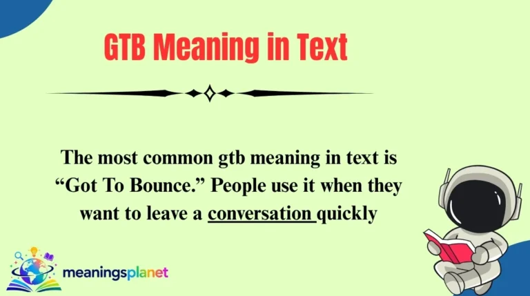 GTB Meaning in Text
