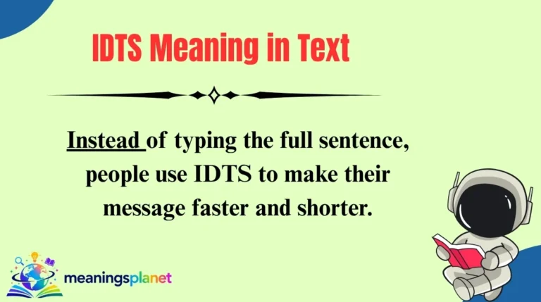 IDTS Meaning in Text