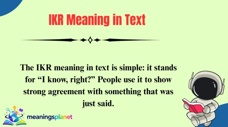 IKR Meaning in Text